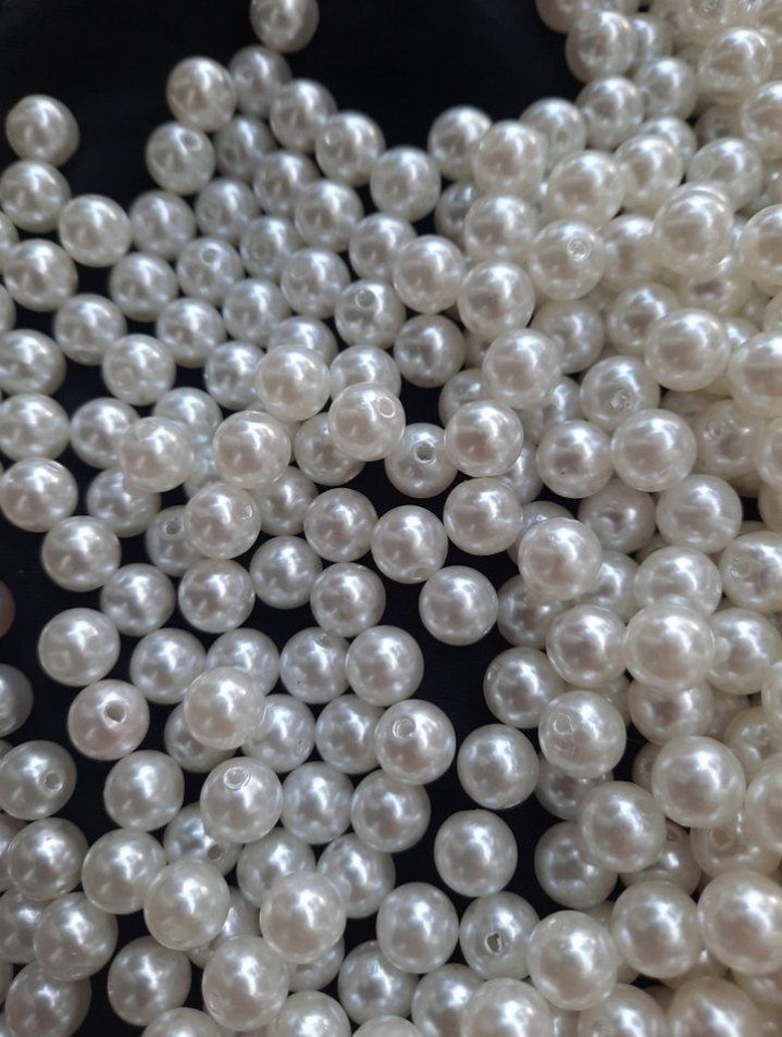 8mm Beyaz İnci Boncuk - Görsel 4