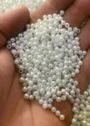 4mm Beyaz İnci Boncuk - Görsel 3
