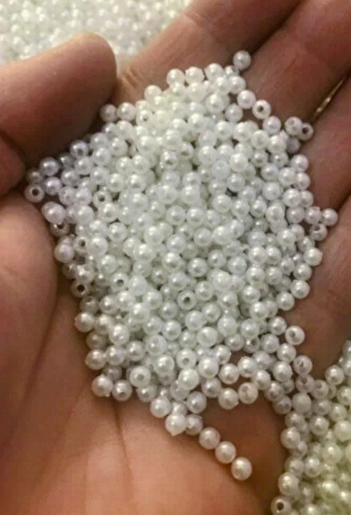 4mm Beyaz İnci Boncuk - Görsel 3