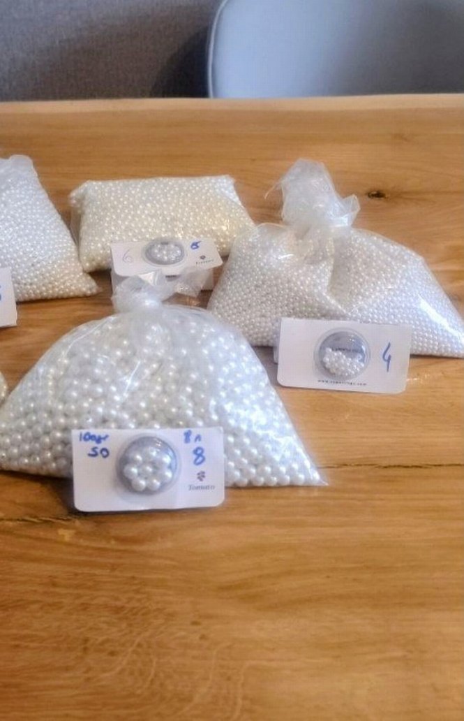 4mm Beyaz İnci Boncuk - Görsel 2