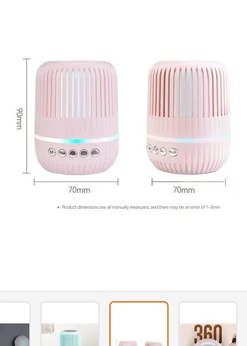 Beyaz Bluetooth Hoparlör Ses Bombası - Görsel 4