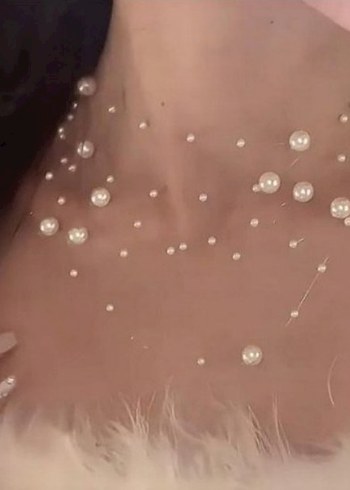 İnci İşlemeli Mini Bohem Kadın Kolye - Görsel 4