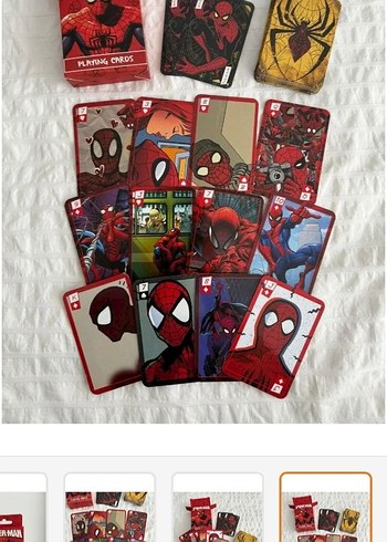 Beden Spiderman iskambil kartları
