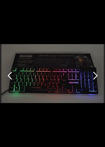RAYNOX PRO-K1000 GAMING LED KEYBOARD - Görsel 6