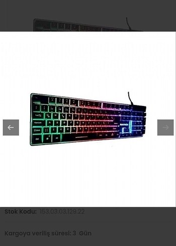 RAYNOX PRO-K1000 GAMING LED KEYBOARD - Görsel 8