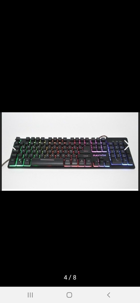 RAYNOX PRO-K1000 GAMING LED KEYBOARD - Görsel 4