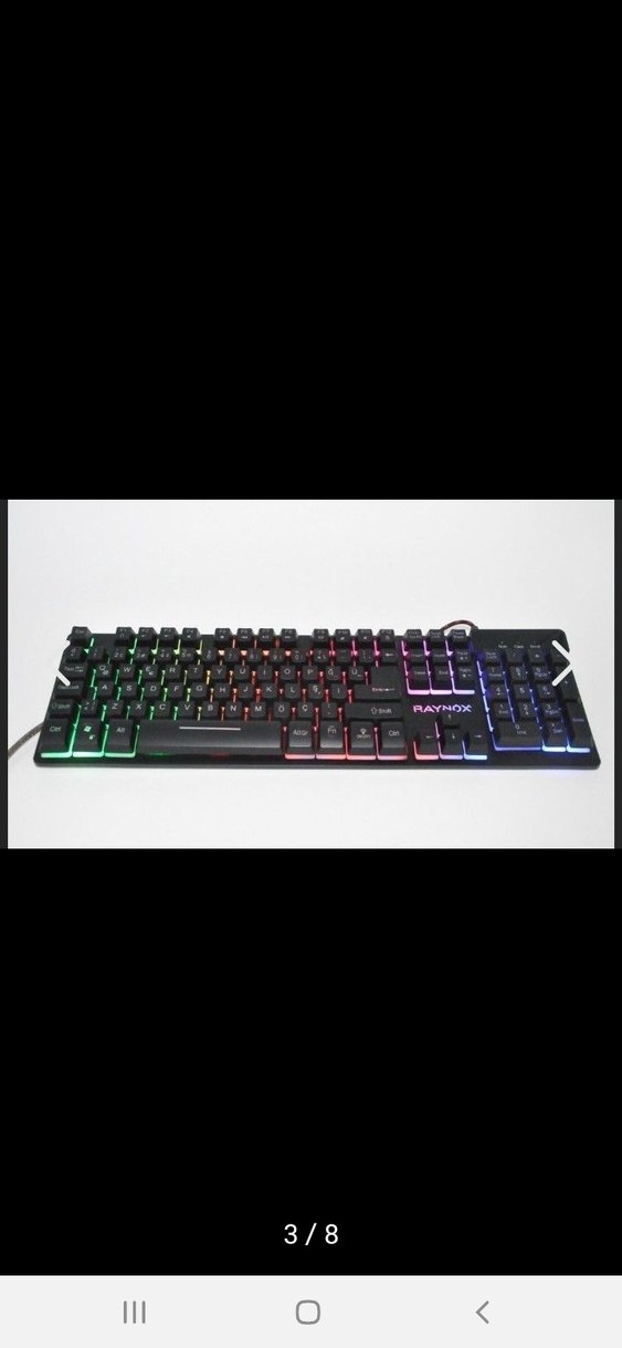 RAYNOX PRO-K1000 GAMING LED KEYBOARD - Görsel 3