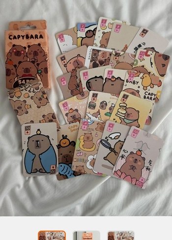 Capybara İskambil Poker Kartı