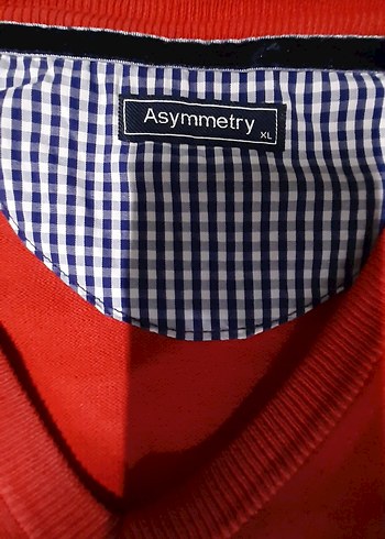 Asymmetry Kırmızı Erkek Pamuklu V Yaka Triko Kazak