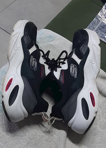40 Beden siyah Renk Siyah Gri Bağcıklı Spor erkek Sneakers