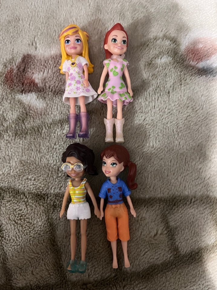 Renkli Bebek ve Aksesuar Seti poly pocket kızları - Görsel 2