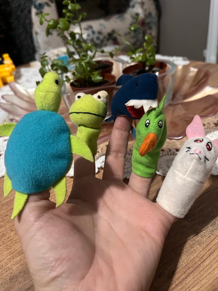 Renkli Parmak Kuklaları Seti - Görsel 3