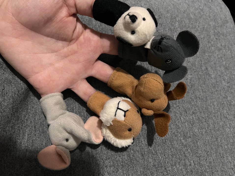 Renkli Parmak Kuklaları Seti - Görsel 2