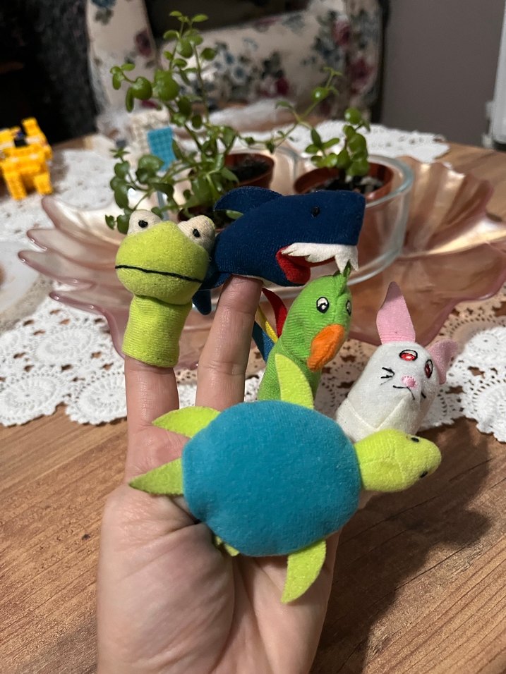 Renkli Parmak Kuklaları Seti - Görsel 4