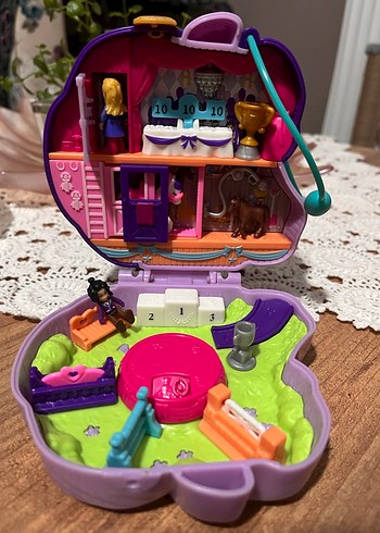 Unicornlu polly pocket Mor Küçük Oyun Seti - Mini Figürlü - Görsel 3