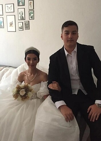 Gelinlik gri abiye mor kına aboye