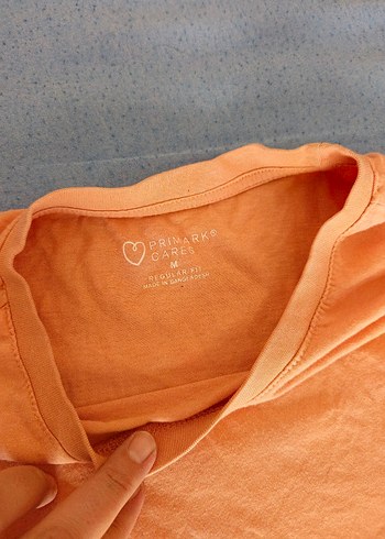 Turuncu Kısa Kollu Hamile Tişört - Görsel 3