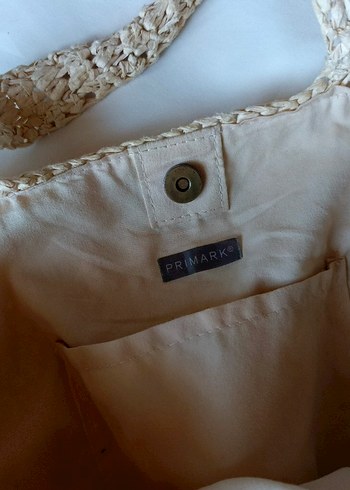 Primark Bej Örgü Bohem Kadın Çanta