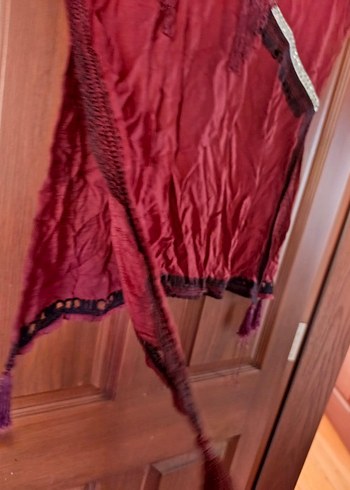 Püsküllü Bordo Bohem Hamile Tunik - Görsel 5