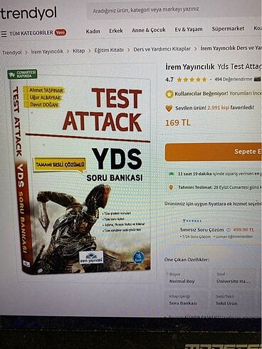  Beden TEST ATTACK YDS