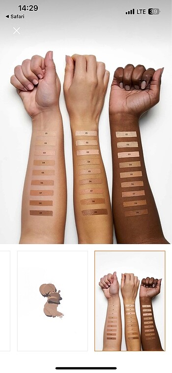 Beden Renk Golden rose stick fondoten Kontür Rengi 09
