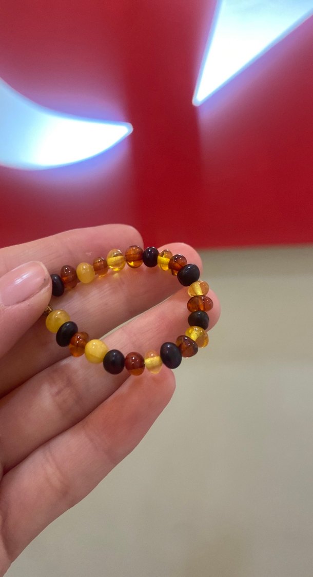 Kehribar bebek bileklik - Görsel 3