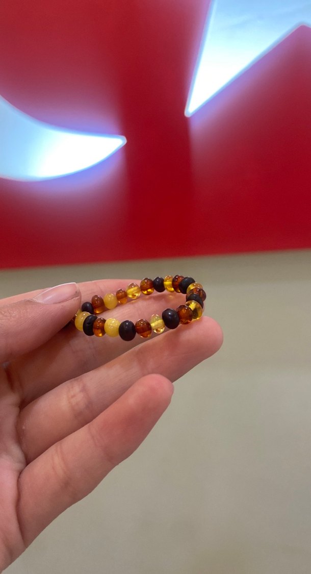 Kehribar bebek bileklik - Görsel 2