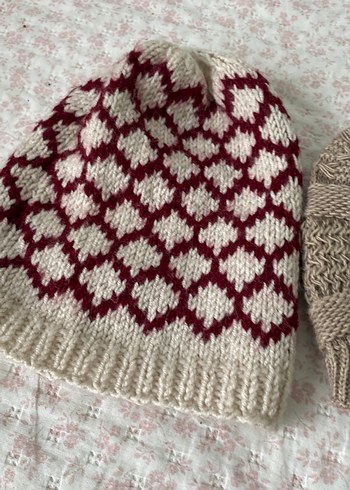 Bej Örgü Kadın Bere - Görsel 8