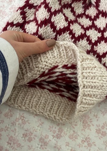 Bej Örgü Kadın Bere - Görsel 5