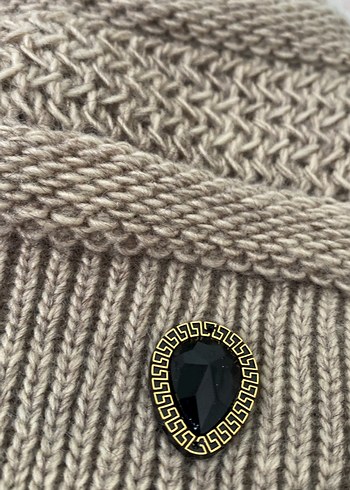 Bej Örgü Kadın Bere - Görsel 3