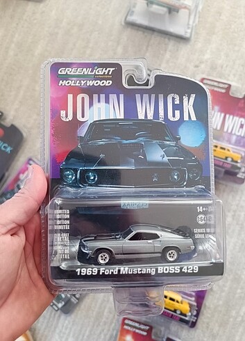 Greenlight Mustang John wick 1-2 filmlerinde kullanılan araç 