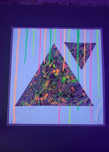50x50 cm tuval cadence neon tablo