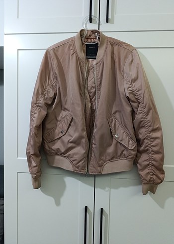 pull bear kadın Fermuarlı Bomber Ceket