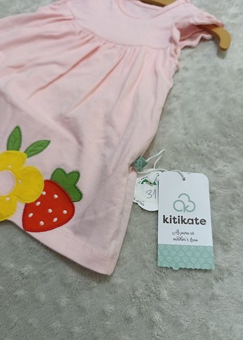 KitiKate Pembe Bebek Kız Tulum, Fırfırlı ve Nakışlı