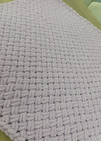 Pastel Mor Örgü Çocuk Battaniyesi - Görsel 3