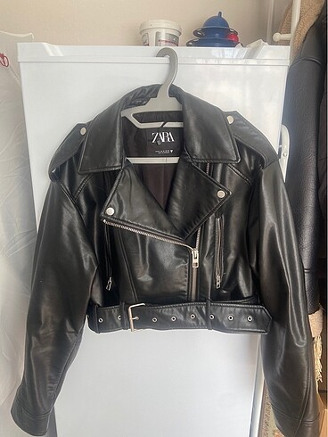 Zara Zara biker kısa deri ceket