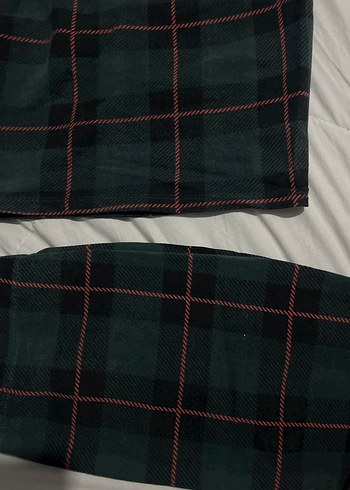 Siyah Haki Kareli Boyundan Askılı Mini Takım - Görsel 3