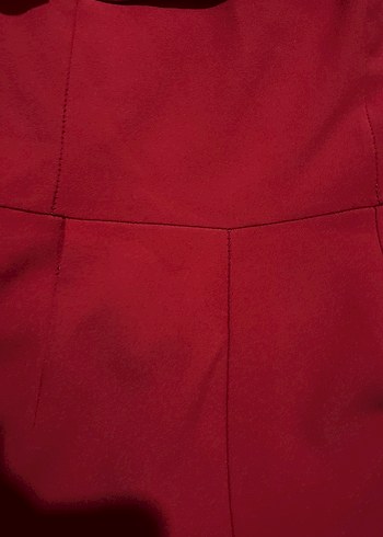 Kırmızı İp Askılı  Tulum - Görsel 4