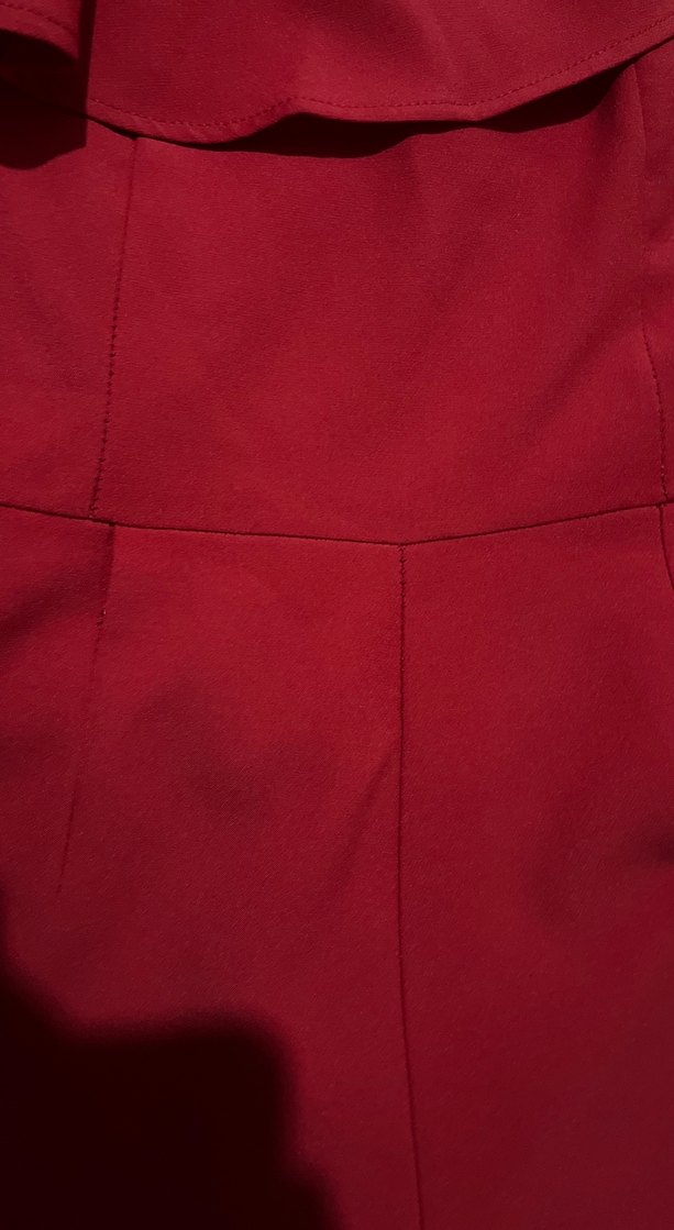 Kırmızı İp Askılı  Tulum - Görsel 4