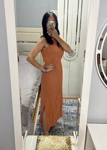 Kiremit Askılı Elbise - Görsel 2