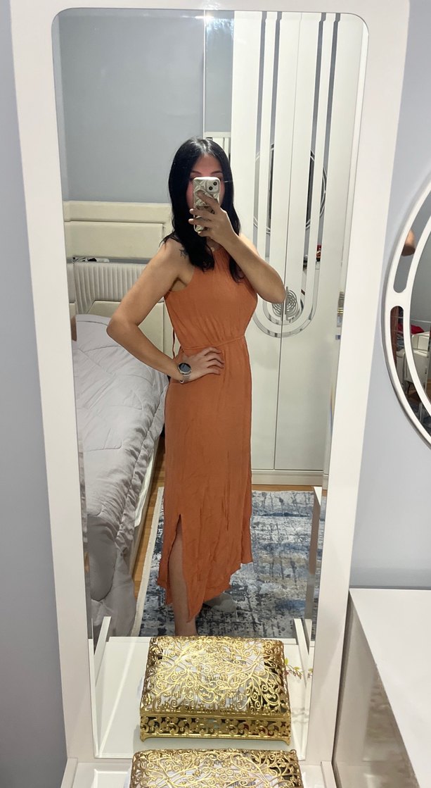 Kiremit Askılı Elbise - Görsel 2