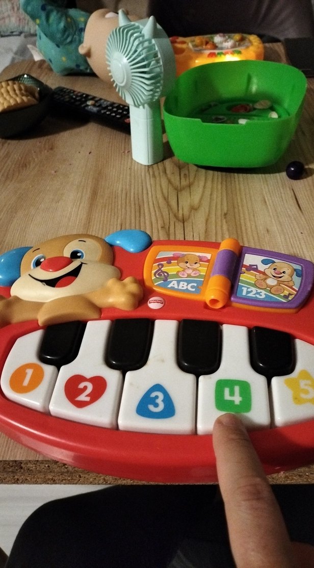 Renkli Eğitici Piyano Oyuncak Köpek - Görsel 3