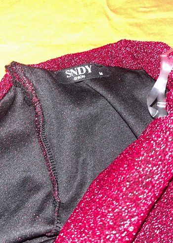 Bordo Drapeli Uzun Kollu Straplez Abiye Elbise - Görsel 3