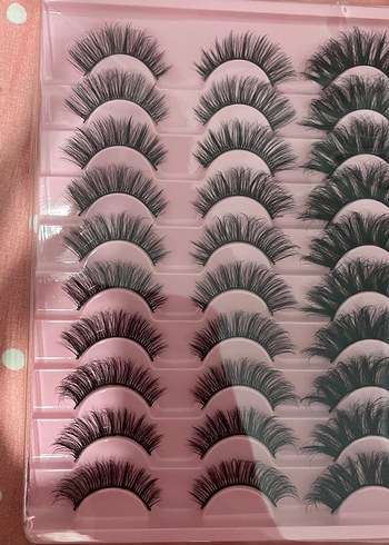 Pembe Kutuda Sahte Kirpik Seti - Görsel 2