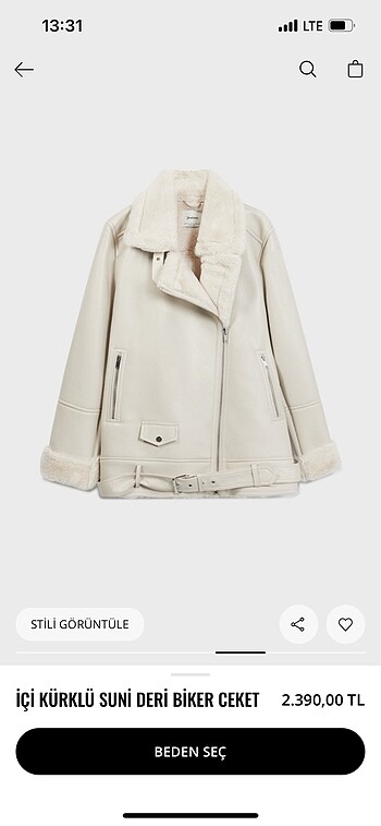 Stradivarius STRADIVARIUS BİKER CEKET