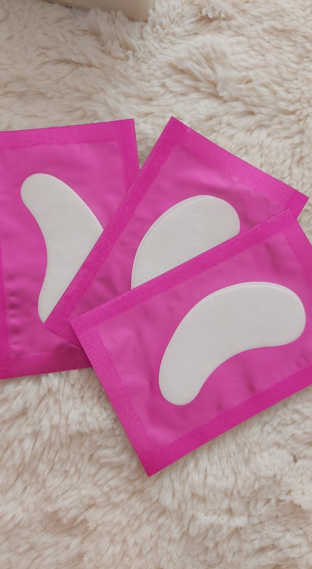 Pastel Pembe Kirpik Fırçası Seti anastezi kremi , kap ve ped - Görsel 4