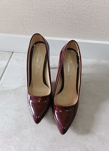 38 Beden bordo Renk Stiletto ayakkabi