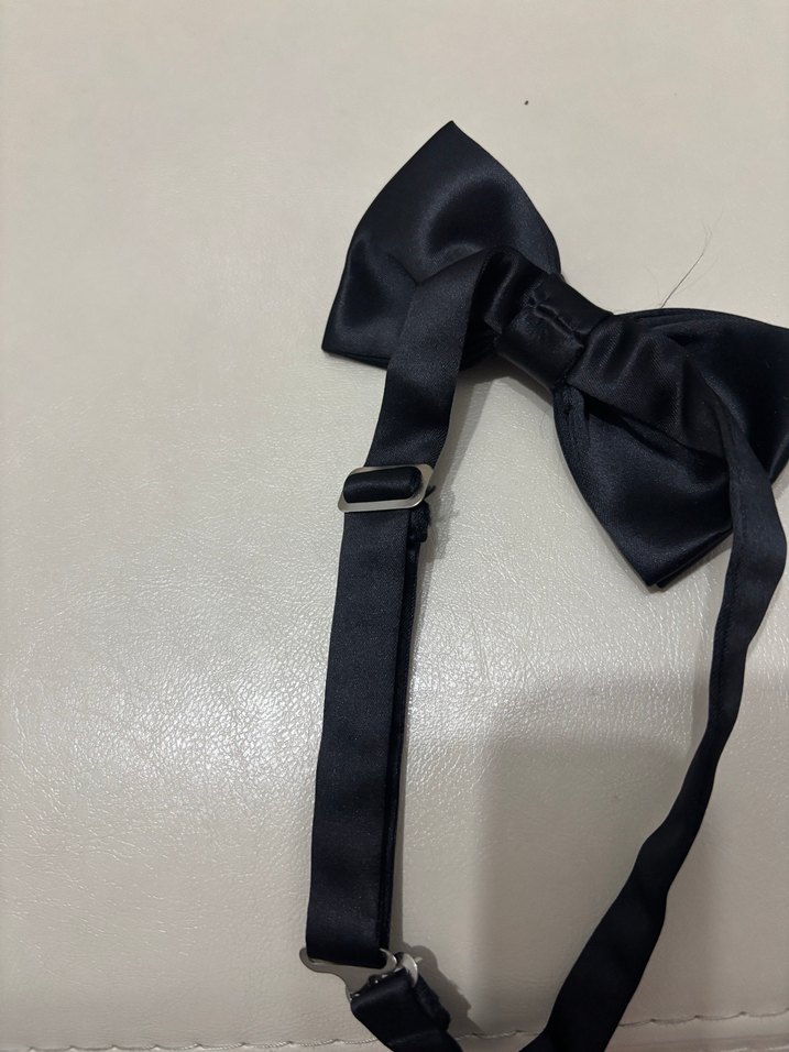 Klasik Siyah Erkek Papyon Kuşak Takımı - Görsel 3