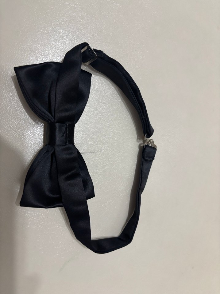 Klasik Siyah Erkek Papyon Kuşak Takımı - Görsel 2