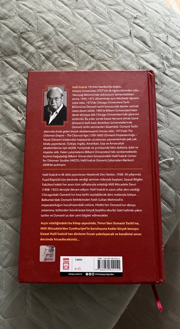 Halil İnalcık Akademik Ders Notları Kitabı - Görsel 3